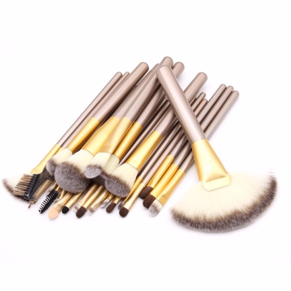 NEW 24pc Pro Makeup Brush Set W/Bag - Picture 4 of 5